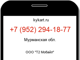 Информация о номере телефона +7 (952) 294-18-77: регион, оператор