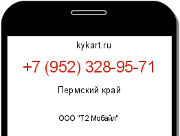 Информация о номере телефона +7 (952) 328-95-71: регион, оператор
