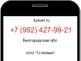 Информация о номере телефона +7 (952) 427-99-21: регион, оператор