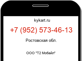 Информация о номере телефона +7 (952) 573-46-13: регион, оператор