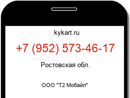 Информация о номере телефона +7 (952) 573-46-17: регион, оператор