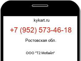 Информация о номере телефона +7 (952) 573-46-18: регион, оператор