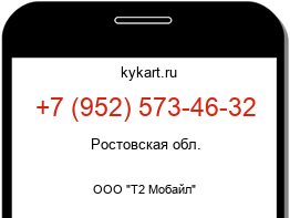 Информация о номере телефона +7 (952) 573-46-32: регион, оператор