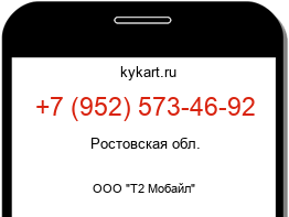 Информация о номере телефона +7 (952) 573-46-92: регион, оператор