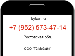 Информация о номере телефона +7 (952) 573-47-14: регион, оператор