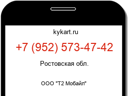 Информация о номере телефона +7 (952) 573-47-42: регион, оператор