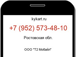 Информация о номере телефона +7 (952) 573-48-10: регион, оператор