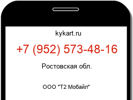 Информация о номере телефона +7 (952) 573-48-16: регион, оператор