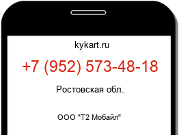 Информация о номере телефона +7 (952) 573-48-18: регион, оператор