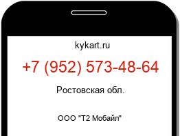 Информация о номере телефона +7 (952) 573-48-64: регион, оператор
