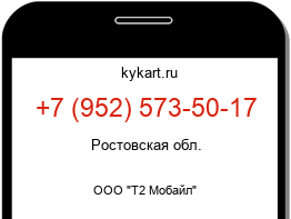 Информация о номере телефона +7 (952) 573-50-17: регион, оператор