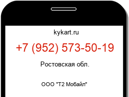 Информация о номере телефона +7 (952) 573-50-19: регион, оператор