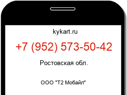 Информация о номере телефона +7 (952) 573-50-42: регион, оператор