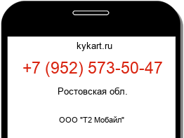 Информация о номере телефона +7 (952) 573-50-47: регион, оператор