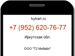 Информация о номере телефона +7 (952) 620-76-77: регион, оператор