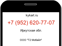 Информация о номере телефона +7 (952) 620-77-07: регион, оператор