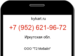 Информация о номере телефона +7 (952) 621-96-72: регион, оператор