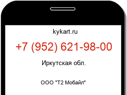 Информация о номере телефона +7 (952) 621-98-00: регион, оператор