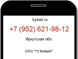 Информация о номере телефона +7 (952) 621-98-12: регион, оператор