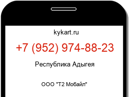 Информация о номере телефона +7 (952) 974-88-23: регион, оператор