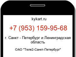 Информация о номере телефона +7 (953) 159-95-68: регион, оператор
