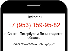 Информация о номере телефона +7 (953) 159-95-82: регион, оператор