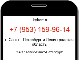 Информация о номере телефона +7 (953) 159-96-14: регион, оператор