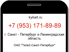 Информация о номере телефона +7 (953) 171-89-89: регион, оператор