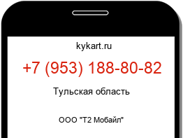 Информация о номере телефона +7 (953) 188-80-82: регион, оператор