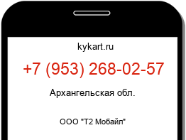 Информация о номере телефона +7 (953) 268-02-57: регион, оператор