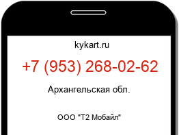 Информация о номере телефона +7 (953) 268-02-62: регион, оператор