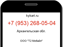 Информация о номере телефона +7 (953) 268-05-04: регион, оператор
