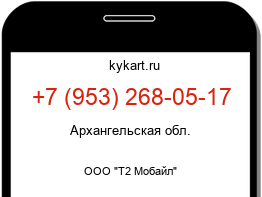 Информация о номере телефона +7 (953) 268-05-17: регион, оператор