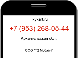 Информация о номере телефона +7 (953) 268-05-44: регион, оператор