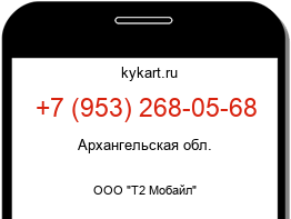 Информация о номере телефона +7 (953) 268-05-68: регион, оператор