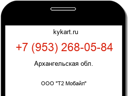Информация о номере телефона +7 (953) 268-05-84: регион, оператор