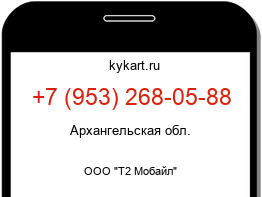 Информация о номере телефона +7 (953) 268-05-88: регион, оператор