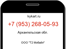 Информация о номере телефона +7 (953) 268-05-93: регион, оператор