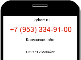Информация о номере телефона +7 (953) 334-91-00: регион, оператор