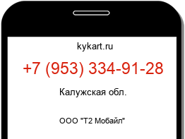 Информация о номере телефона +7 (953) 334-91-28: регион, оператор