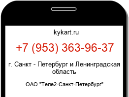 Информация о номере телефона +7 (953) 363-96-37: регион, оператор