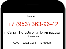 Информация о номере телефона +7 (953) 363-96-42: регион, оператор