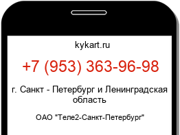 Информация о номере телефона +7 (953) 363-96-98: регион, оператор