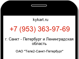 Информация о номере телефона +7 (953) 363-97-69: регион, оператор