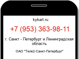 Информация о номере телефона +7 (953) 363-98-11: регион, оператор