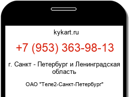 Информация о номере телефона +7 (953) 363-98-13: регион, оператор