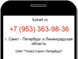 Информация о номере телефона +7 (953) 363-98-36: регион, оператор