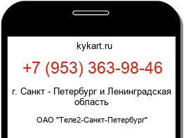 Информация о номере телефона +7 (953) 363-98-46: регион, оператор