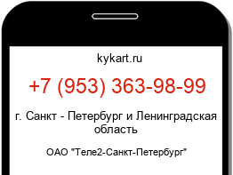 Информация о номере телефона +7 (953) 363-98-99: регион, оператор