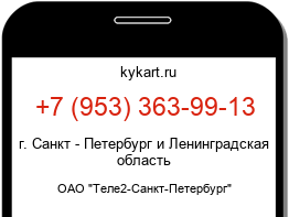 Информация о номере телефона +7 (953) 363-99-13: регион, оператор